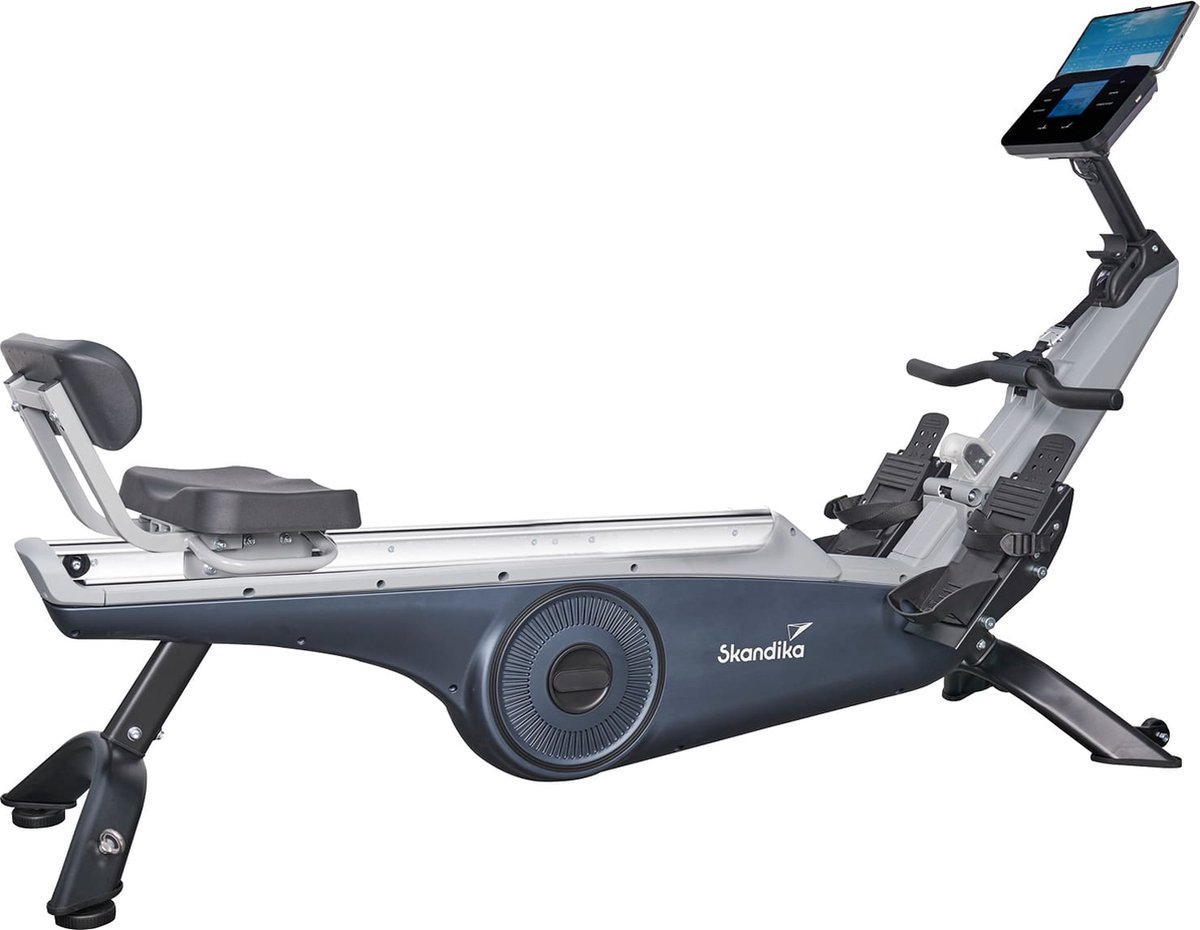 Bol.com Skandika roeitrainer Freki Plus - Roeitrainer voor thuis in studiokwaliteit, 24-staps magneetweerstand, 12 kg vliegwiels... aanbieding