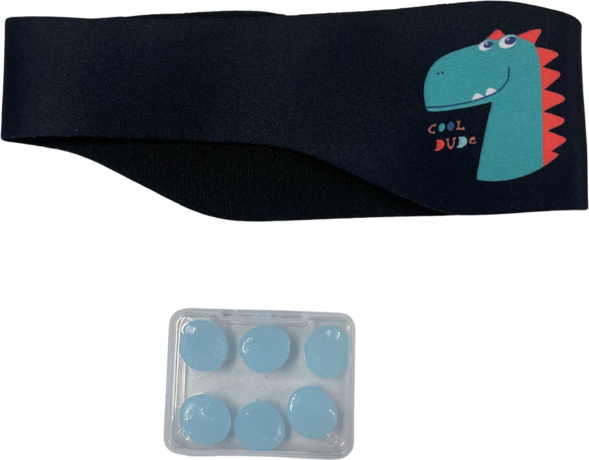 Goedkoopste KELERINO. Hoofdband Zwemmen Oordoppen - Dino - Large
