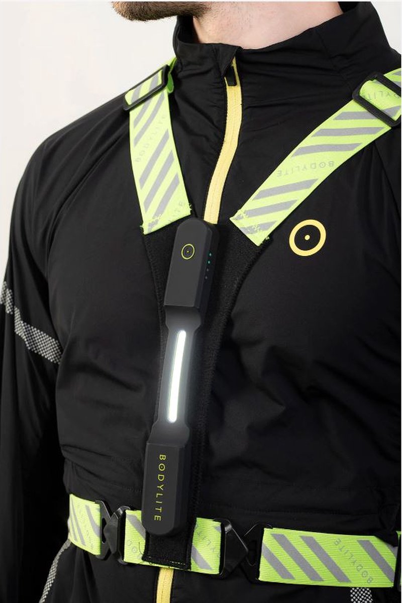 Bodylite NightViz Vest - reflecterende hardloopband - Reflectievest