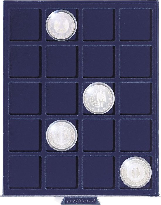Coin Box - 20 Square Compartments - Up to 41mm Ø - Smart Functionality ...
