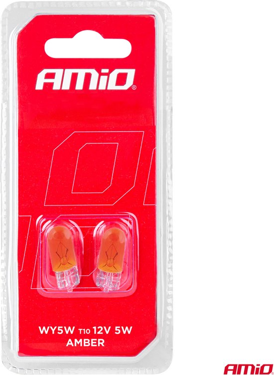 AMiO T10 Siècle des Lumières Halogène Oranje 30 lumens W2.1x9.5d (set) [Clignotant - Clignotant]