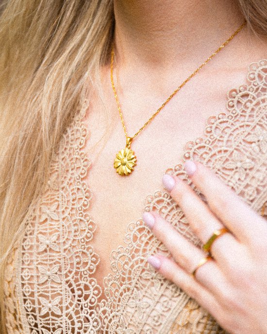 Collier MARGUERITE en acier inoxydable - La Boutique de Cha