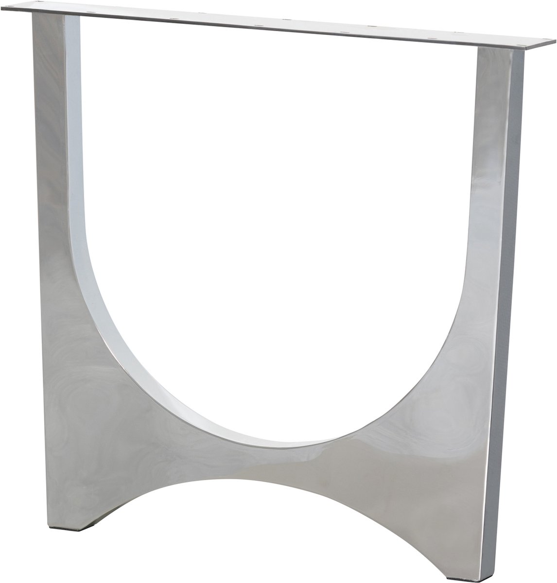 WOOOD Zaandam Design Tafelpoot - Metaal - Chrome - 1 stuks - 72x79x10 chroom