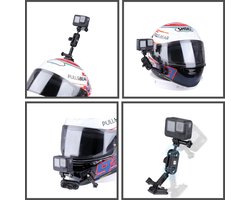 Unicorn Helmet Mount Voor Gopro - Unicorn Mount 360° - Helmet Mount Gopro 12 11 10 9 8 7 6 5 4 - Gopro Motorcycle Mount - Helmet Mount - Helm Mount -Inata360 -Motor mount