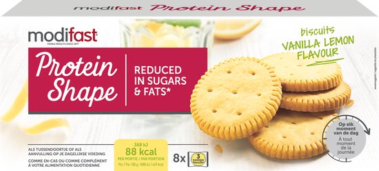 Modifast Protein Shape - Koekjes - Vanille Citroen - 12 x 156 gr van Modifast Protein Shape — afbeelding 3