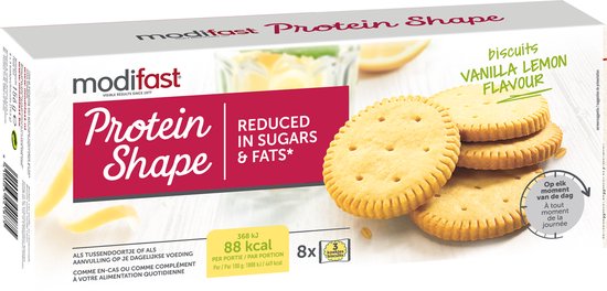 Modifast Protein Shape - Koekjes - Vanille Citroen - 12 x 156 gr van Modifast Protein Shape — afbeelding 2