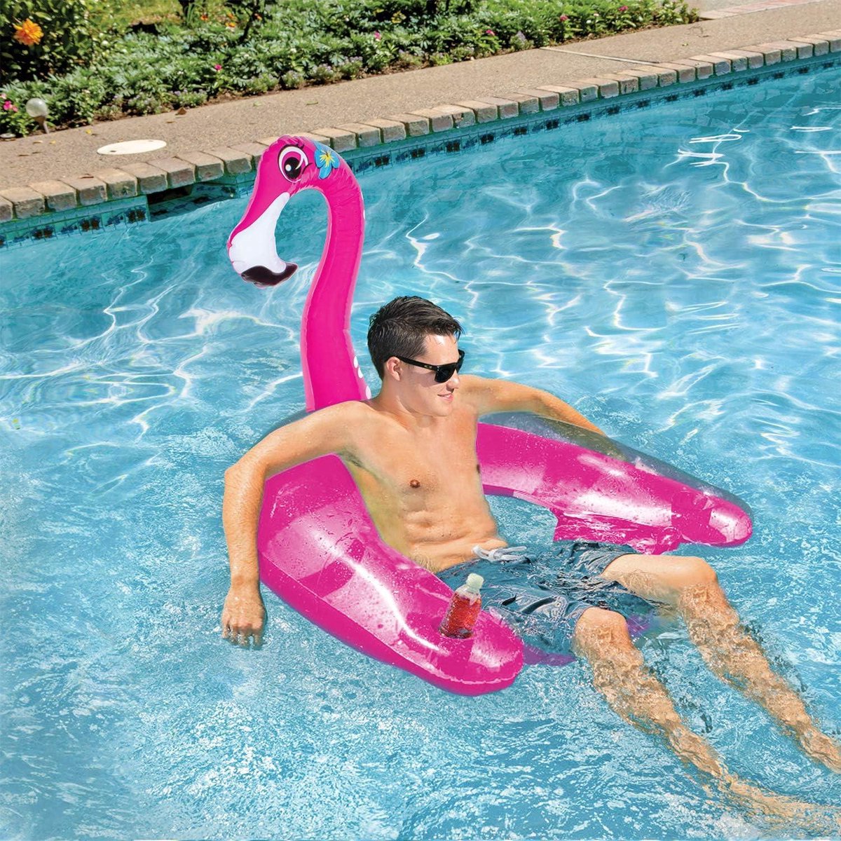 Zwembad Float Sling Waterstoel Flamingo Roze - Poolmaster waterhangmat