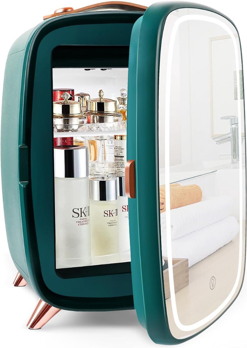 Equivera Mini Fridge - Fridge - Mini Fridge for Drinks - Mini Fridge Eten En Drinken - Mini Koelkast - Mini Koelkasten - Minikoelkast - Koelkastje -