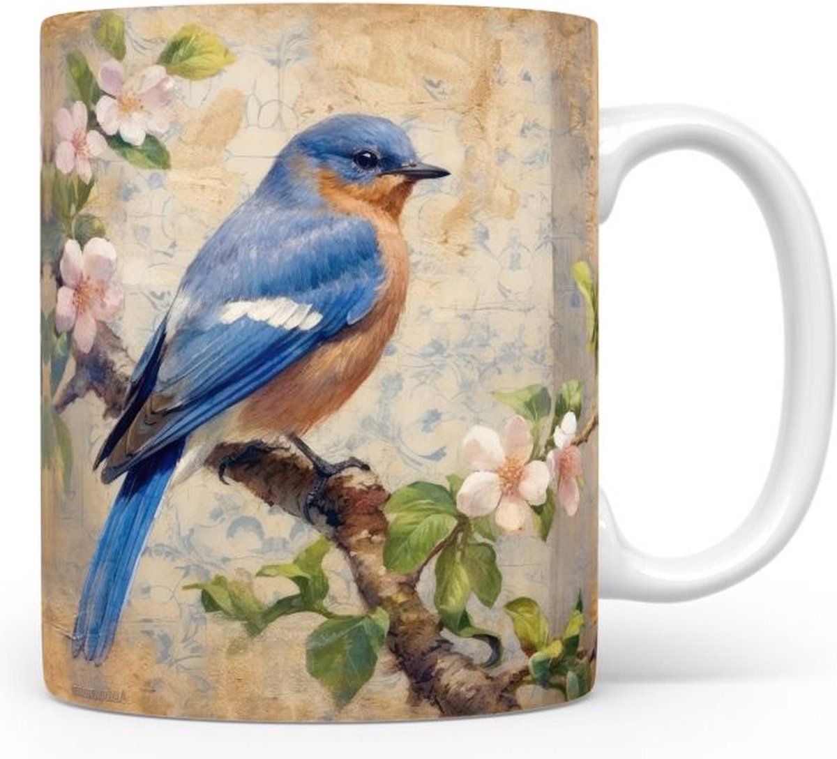 Mok met Oostelijke blauwe vogel