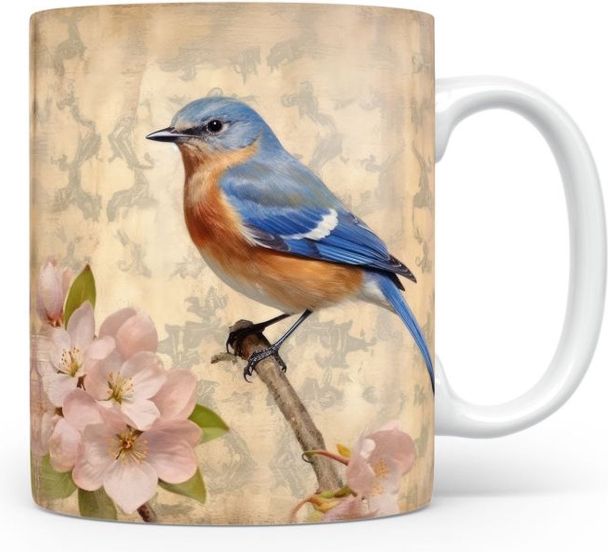 Mok met Oostelijke blauwe vogel