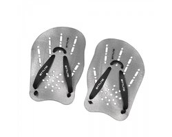 BTTLNS Handpeddels - Perfecte pasvorm - Perfectioneer je zwemtechniek - Zwempaddles - Alle niveau's - Meer zwemkracht - Trireme 1.0 - Zilver - S-M