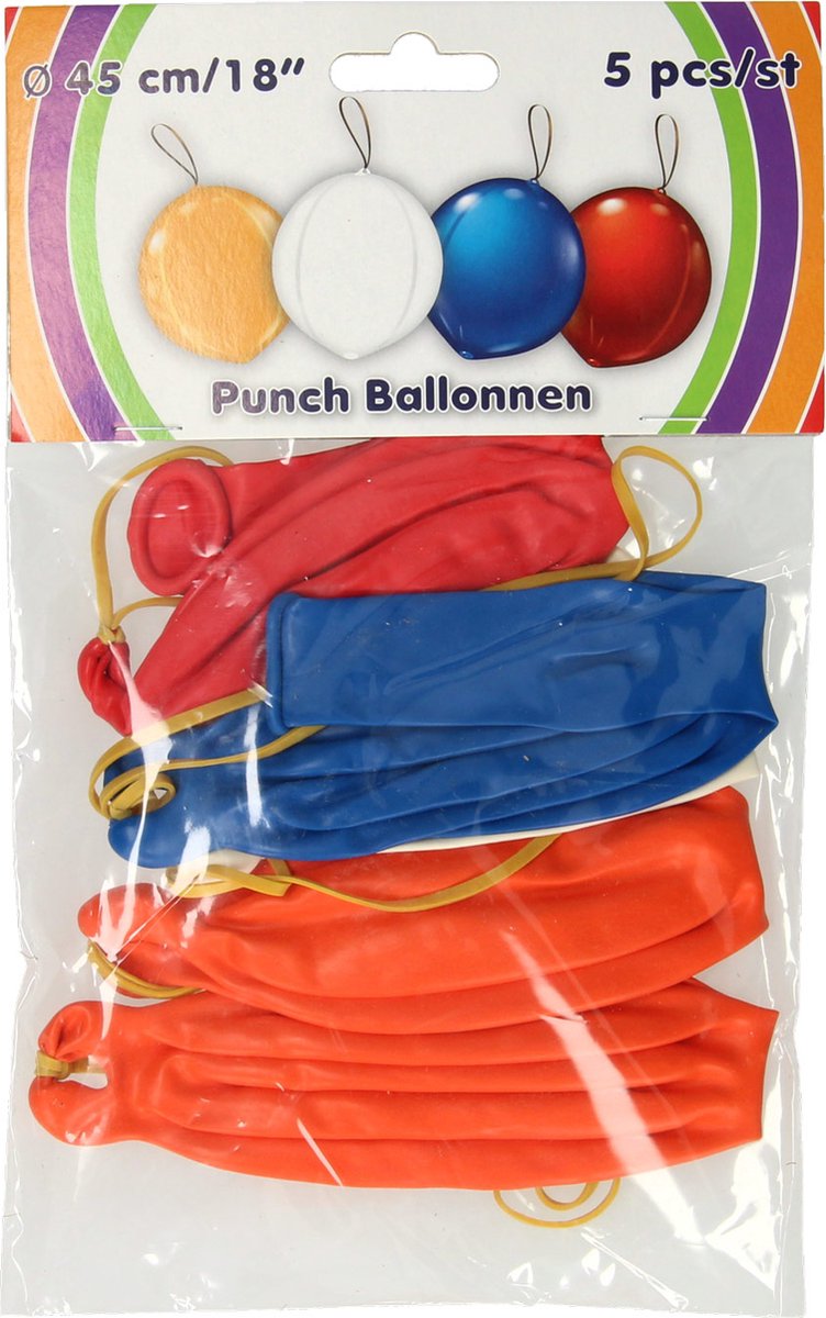 Punchballonnen 45cm, 5st.