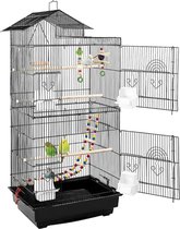 Bol.com Papegaaienkooi – Parkietenkooi – Grote Vogelkooi Voor Binnen – Voliere – Vogel Speelgoed - Inclusief Accessoires - Vogel... aanbieding