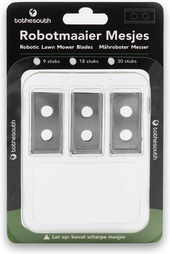 To the South® Lames de robot tondeuse en acier adaptées pour PARKSIDE (Lidl Robot tondeuse) - Attention : hors vis - 90 pièces