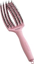 Olivia Garden Borstel Fingerbrush Boar & Nylon Soft Pink 1St
