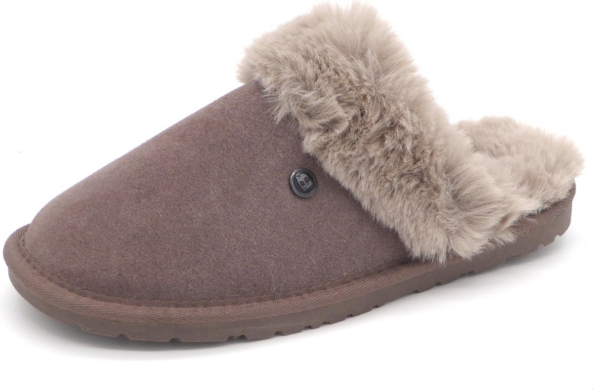 Blenzo Dames Pantoffel Muil - 1785TA1 Taupe - Maat 37