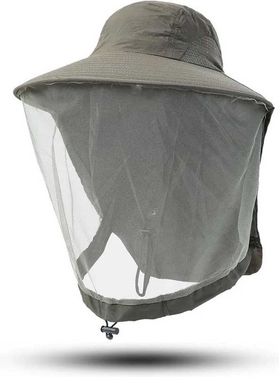 Speciale pet tegen insecten en de zon - Anti-insecten - Vakantie - Vissen - Camping - Zomer - Outdoor - One size volwassenen - Unisex