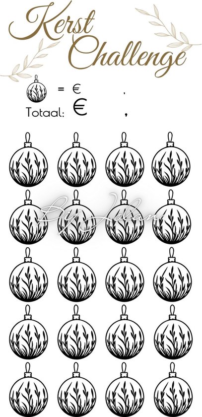 002 Cash Stuffing Challenge Kaarten - 10 stuks - Gelamineerd - BijJolan - Budgetplanner - Spaar Challenge kaarten