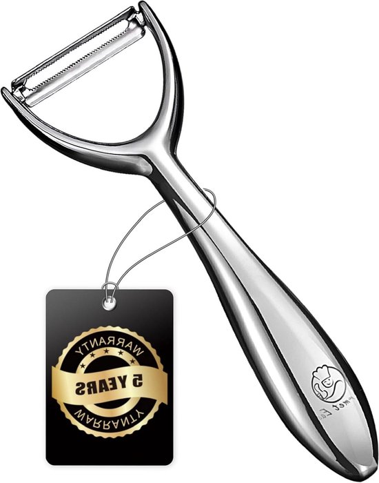 The Kosher Cook Meat Red Y Peeler - Ultra Sharp Carbon Steel Blade, Ergonomic Handle, Color-Coded For Kosher Kitchens