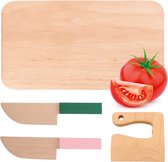 Bol.com Kindermessen Set - Hout - Montessori mes - Koken kinderen - Zelfstandig koken - Kindvriendelijk materiaal - Qwali aanbieding