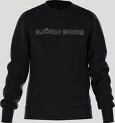 Björn Borg Essential 3 Crew Sweater Homme - Taille S - Zwart - 60% Katoen