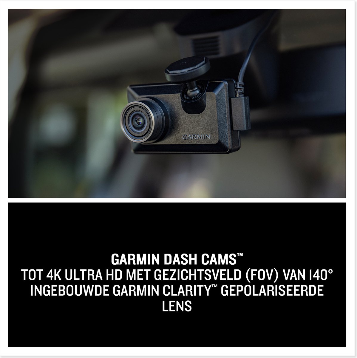 Garmin Dash Cam X310, 140 graden 4k ultra HD-Video, 2,4" LCD Scherm, Garmin Clarity, Spraakbediening, Live-weergave thumbnail 3