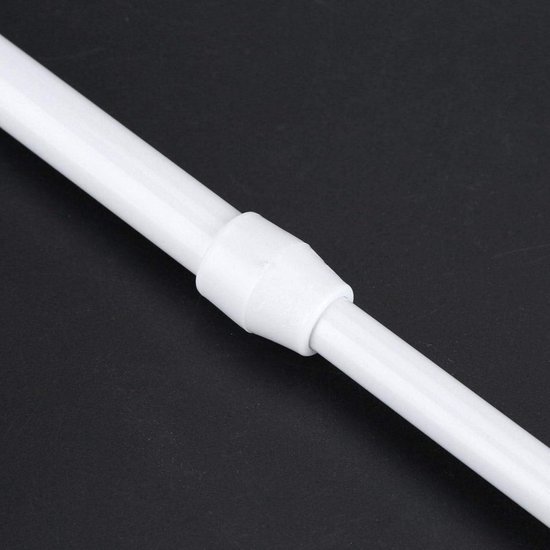 Uitschuifbare trekstang voor douchegordijn, roestvrijstalen telescopische rail Badkast hangende paal, voor douche, badkamer en kast Levensstok, goud - 153~260 cm (wit 50~75 cm