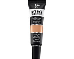 It Cosmetics Bye Bye Under Eye Concealer - 24U Gepigmenteerde Dekking - Geformuleerd met Peptiden, Collageen, Hyaluronzuur en Vitamine E - Volledig Dekkende & Anti-Aging - Tan Bronze 32.0 - 12ml