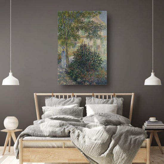 Camille Monet in de tuin van Argenteuil - Claude Monet poster - Tuin ...