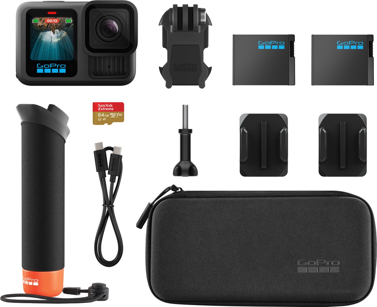 GoPro HERO13 Black Accessoire Bundel – 5.3K60 + extras thumbnail 3