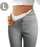 Culotte chaude Bovista - Culotte polaire - Culotte d'hiver - Culotte Thermo - Leggings - Stretch - Vêtements femme - Grijs - Taille L