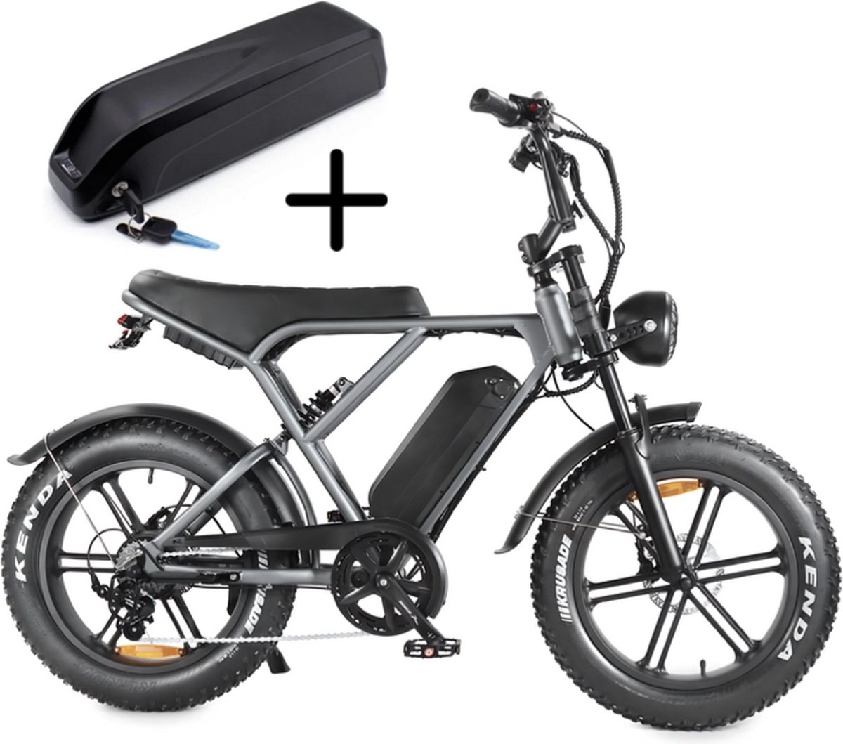 Vilolux® Fatbike electrisch - Fatbike H9 PRO - 2 Accu's - Legaal