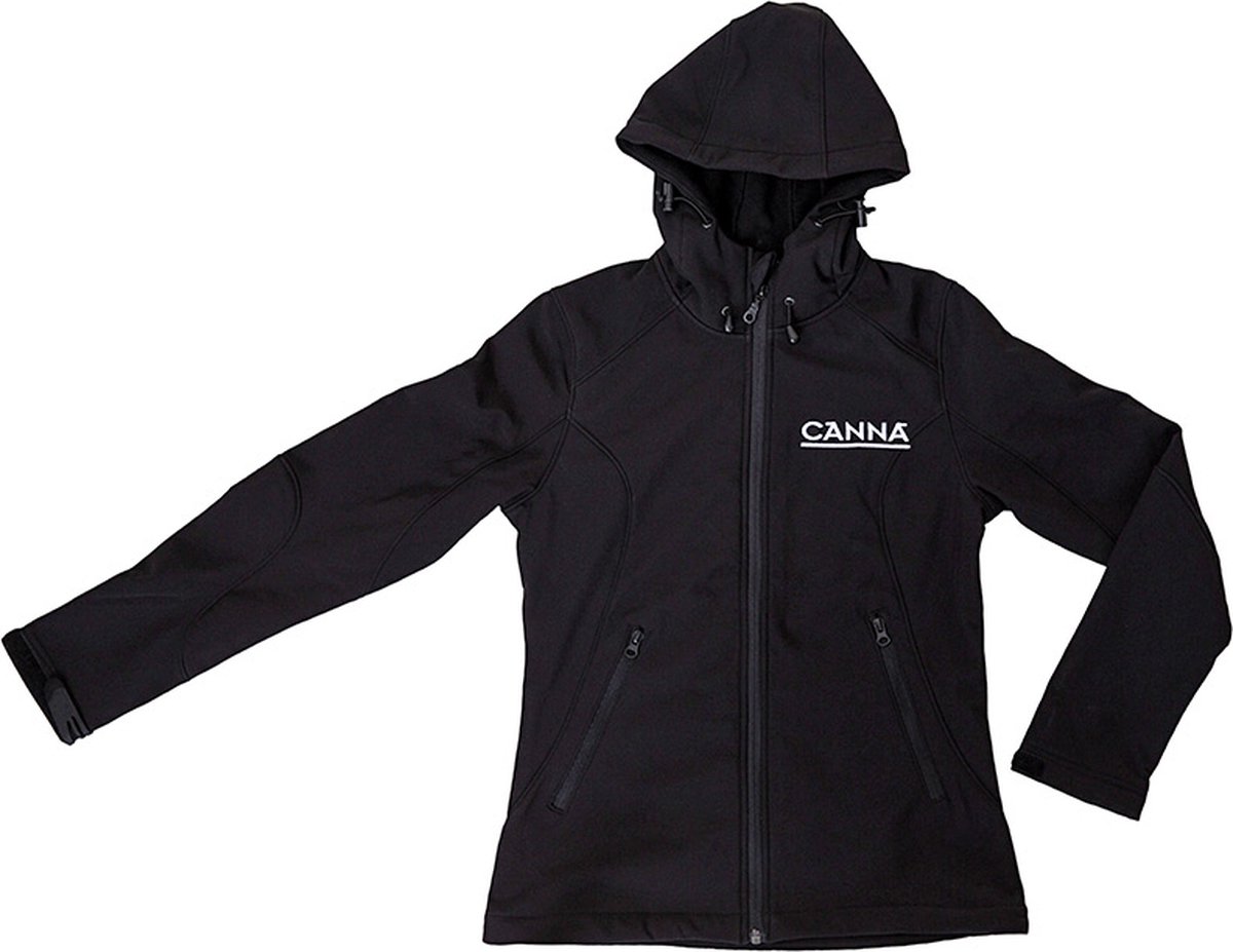 Softshell jas zwart met CANNA logo man M