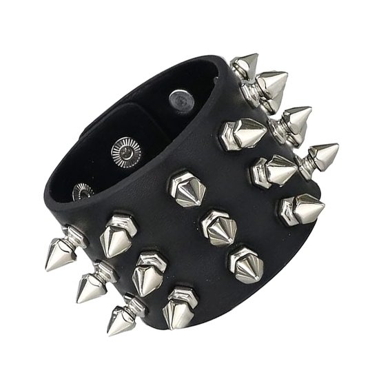 Heren Dames Punk Braid Kunstleer Brede Manchet Armband Knoop Polsband Bangle kopen vanaf een prijs van 3.76
