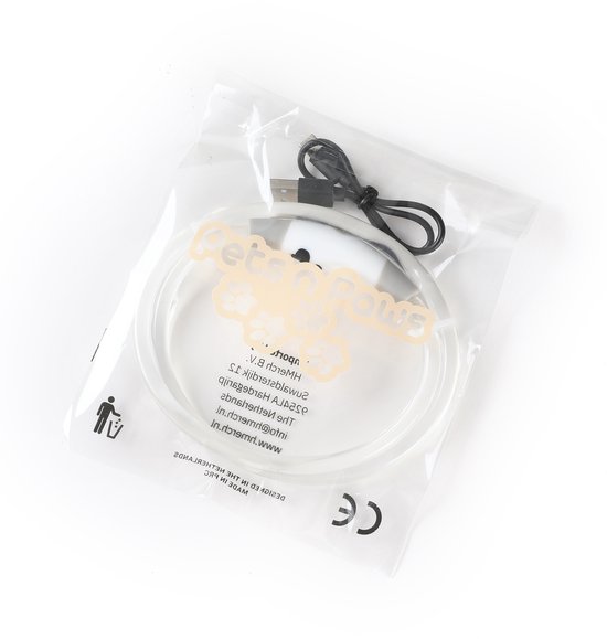 Collier pour chien LED lumineux - Siècle des Lumières de laisse pour chien rechargeable - Colliers d'éclairage pour chien lumineux - Taille unique - Rose
