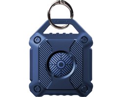 FURTASTIC® Waterdichte AirTag-Sleutelhanger - Vierkant - Blauw - Tracker accessoires - Apple AirTag niet inbegrepen