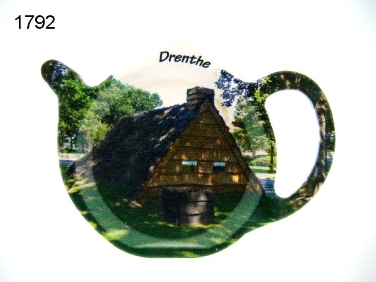 Geharo theetipje Drenthe plaggenhut – Melamine – 13 cm