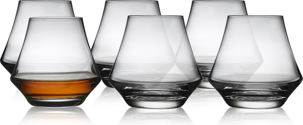 Lyngby Glas Juvel rum glazen - 290 ml - set van 6 - glazen voor cognac, rhum en likeur, vaatwasserbestendig