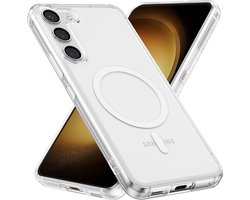 Schokbestendig Doorzichtig Hoesje | Geschikt voor: Samsung Galaxy S23 Plus - Back Cover Transparant | Compatibel met MagSafe