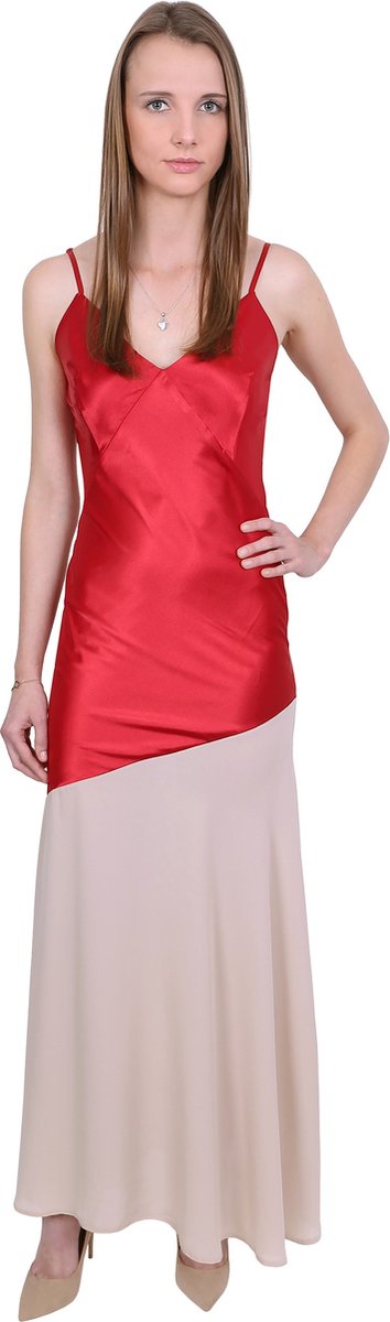 Elegante rode maxi jurk