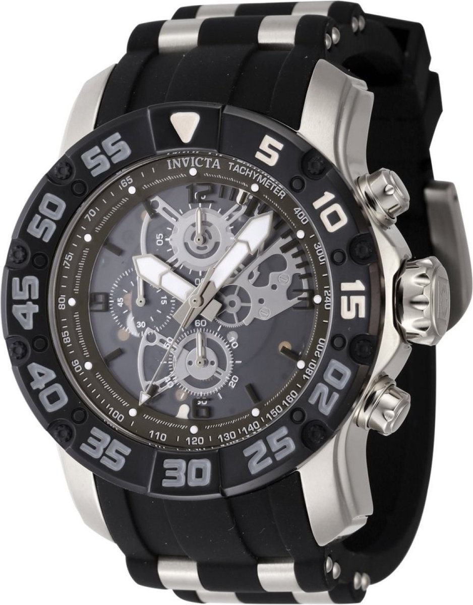 Invicta Racing - JM Limited Edition 48059 Heren Horloge - Waterdicht - Analoog - Quartz Uurwerk - Roestvrij Staal met zwarte