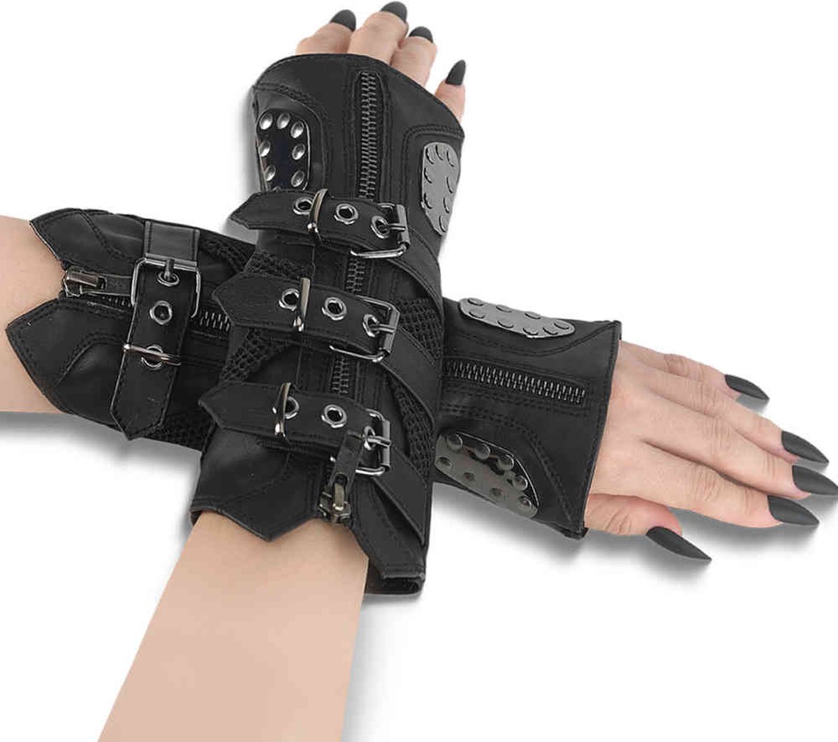 DemoniaCult - DA-457 Armwarmer - Zwart