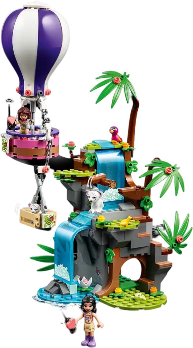 LEGO Friends Tijger reddingsactie met luchtballon in jungle 41423 — afbeelding 14