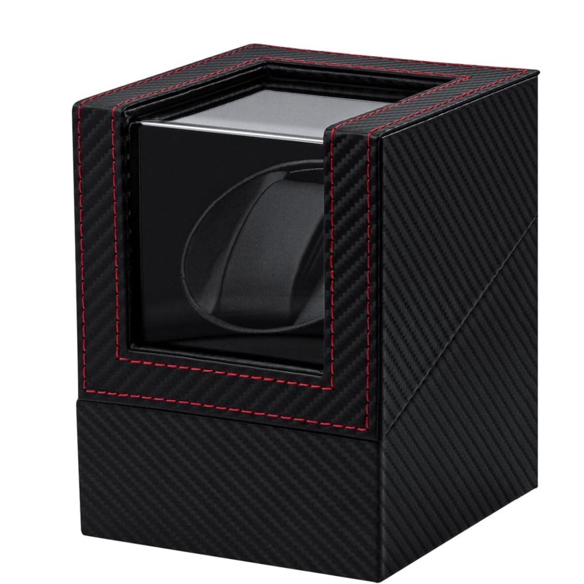 Horloge Opwinder - Horloge Doos - Horloge Box - Horloge Opwinder Voor 1 Horloge - Horloge Opbergdoos Heren - Watchwinder - Stille Motor - Voor Automatische Horloges - Verstelbaar Kussen