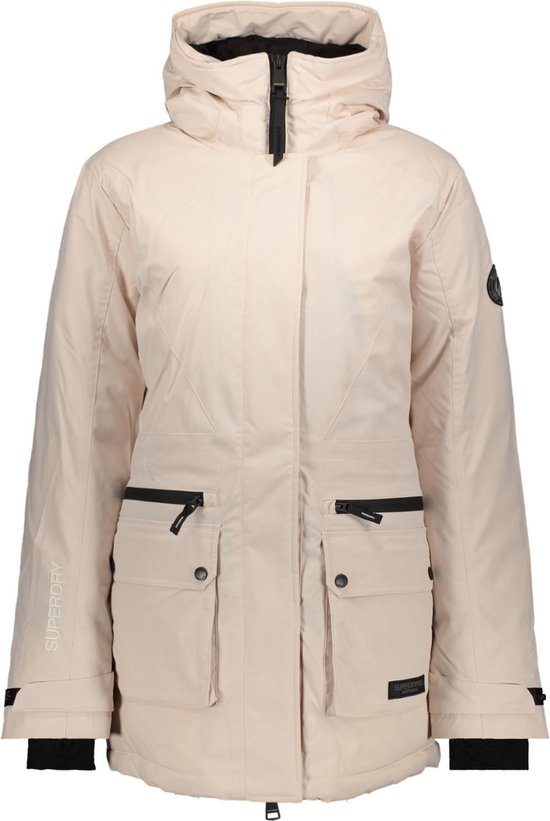 Superdry Jas City Padded Parka Jacket W5011732a Off Grey Dames Maat - XS
