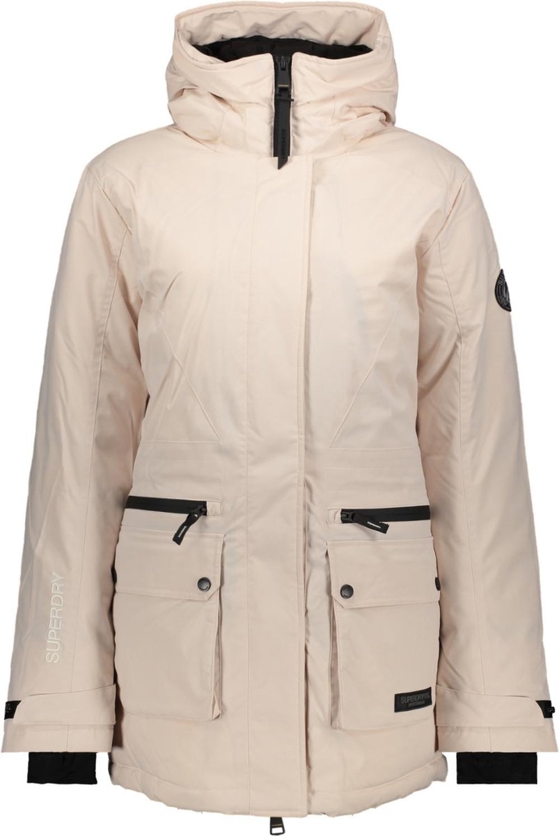 Superdry Jas City Padded Parka Jacket W5011732a Off Dames Beige