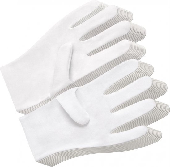 Foto: Katoenen handschoen 12 paar l soft cotton gloves handschoenen katoenen jersey handschoenen servicehandschoenen vochthandschoenen voor sieradenonderzoek droge handen dagelijks werk 22cm