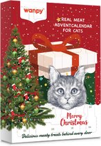 Wanpy - Calendrier de l'Avent de Noël pour Chats - Avec poulet, canard et poisson