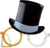 Idota Agentenbril, 12 stuks detectiefbril 12 zelfklevende kunstsnorren, spy-bril, partybril, spionabril voor kinderen en volwassenen, verjaardagsfeest