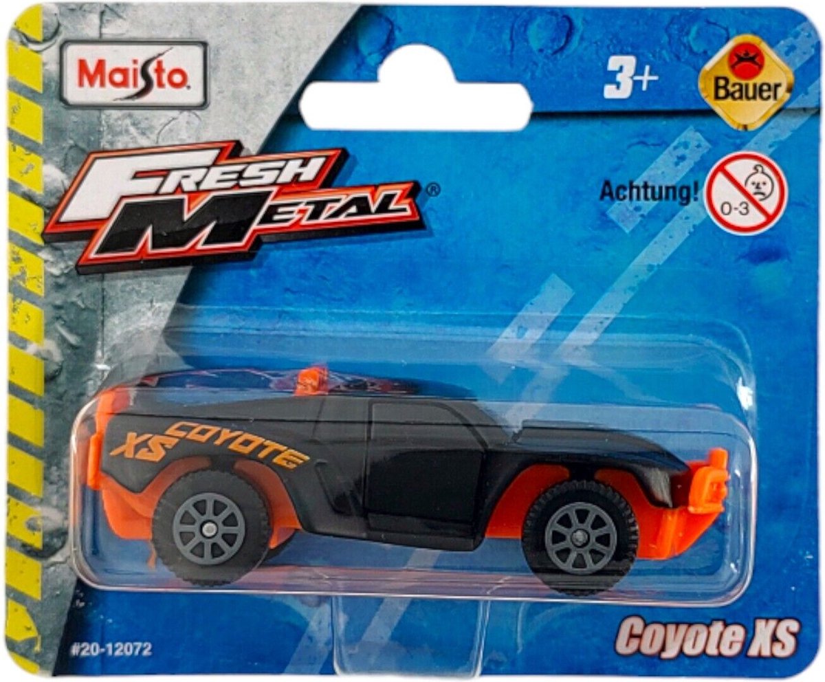 MAISTO COYOTE XS BLACK/ORANGE 1:64 FRESH METAL BAUER